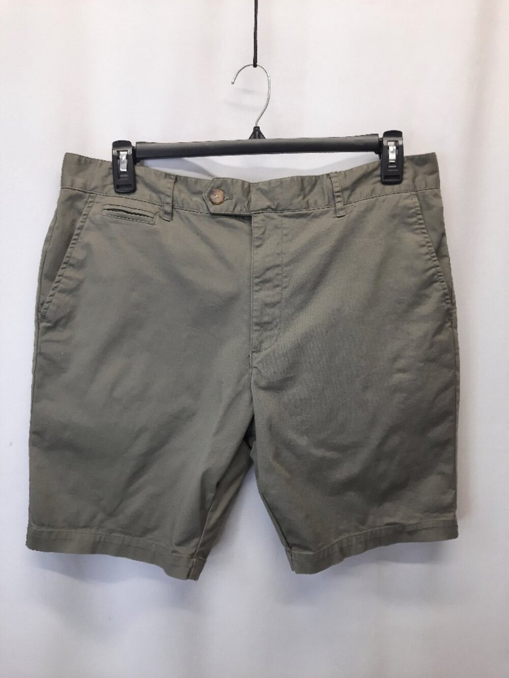 Structure Men’s Chino Shorts Size 36 Olive Green Stretch Cotton Casual Preppy